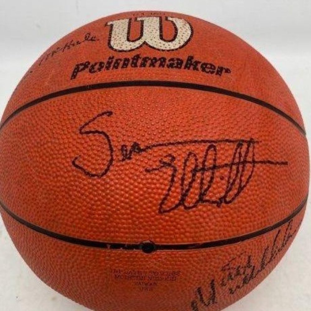 Vintage collectible legends signed basketball